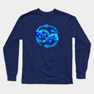 Blue Ouroboros Long Sleeve T-Shirt